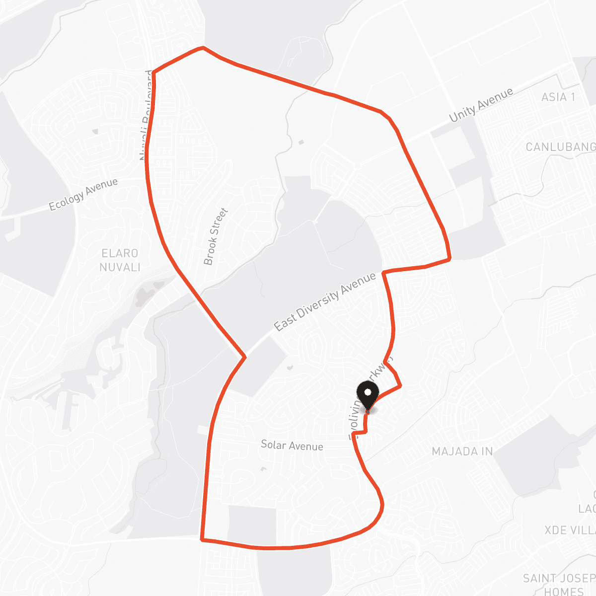 Map of Hills LSD in Calamba