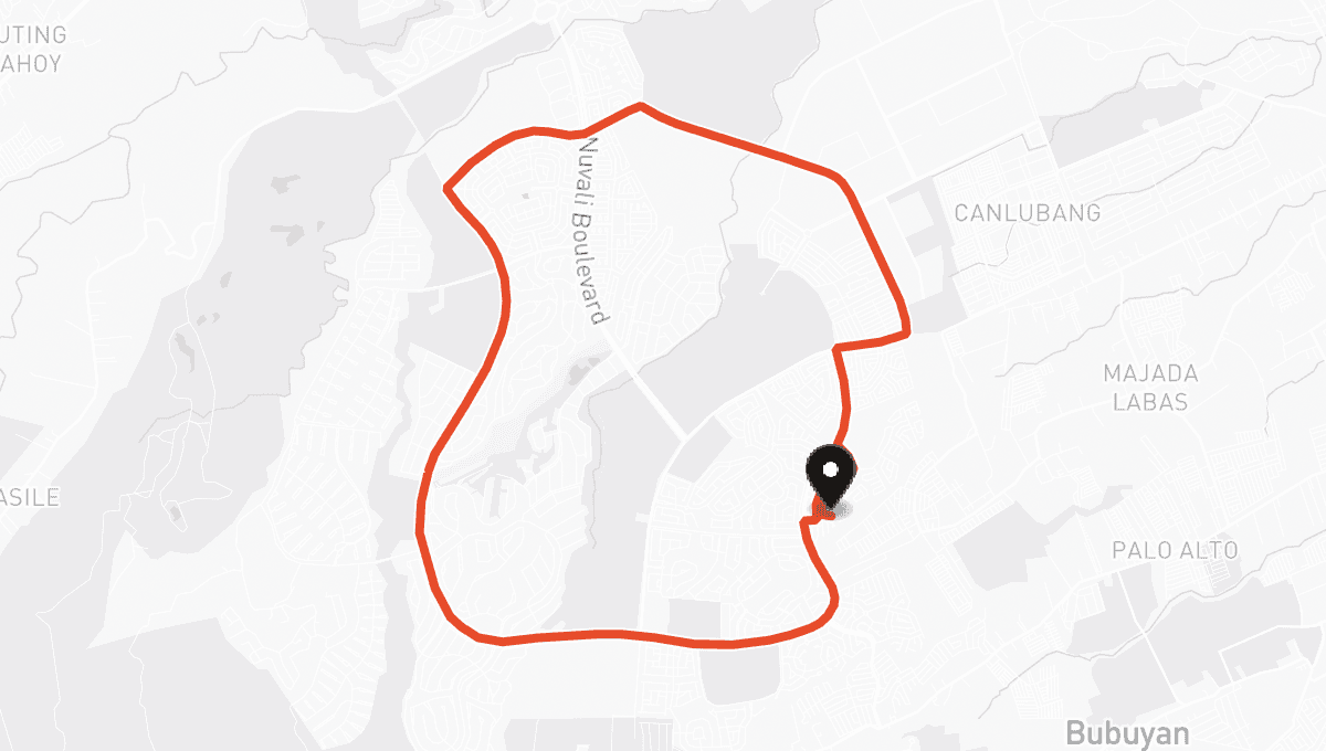 Map of Weekend 90 mins in Calamba